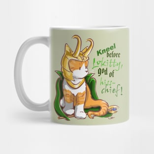 Kneel Before Lokitty Kitten Mug